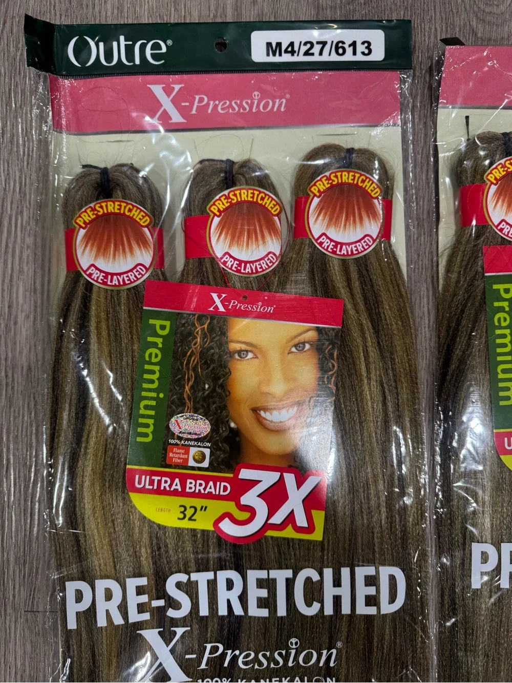 Premium Ultra Braid 3X Pre-Stretched Hair - Brown (M4/27/613)